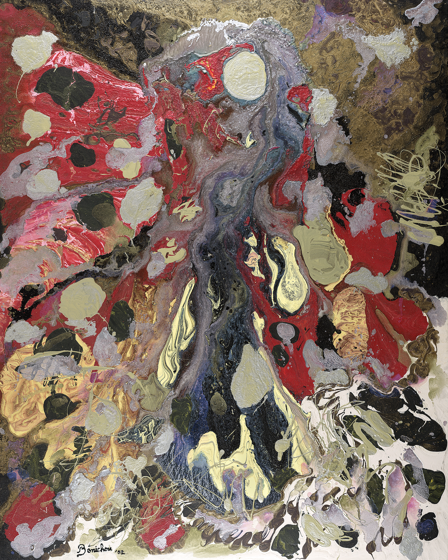 Liquid Moon - Mixed Media on Canvas